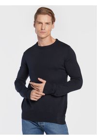 Brave Soul Sweter MK-279PARSEC5 Granatowy Regular Fit. Kolor: niebieski. Materiał: syntetyk