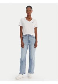 Calvin Klein Jeans T-Shirt Ss Monogram Vnk LV047B205G Biały Regular Fit. Kolor: biały. Materiał: bawełna #4