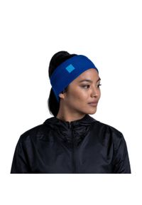 Opaska sportowa na głowę damska Buff CrossKnit Headband. Kolor: niebieski. Materiał: akryl. Styl: sportowy