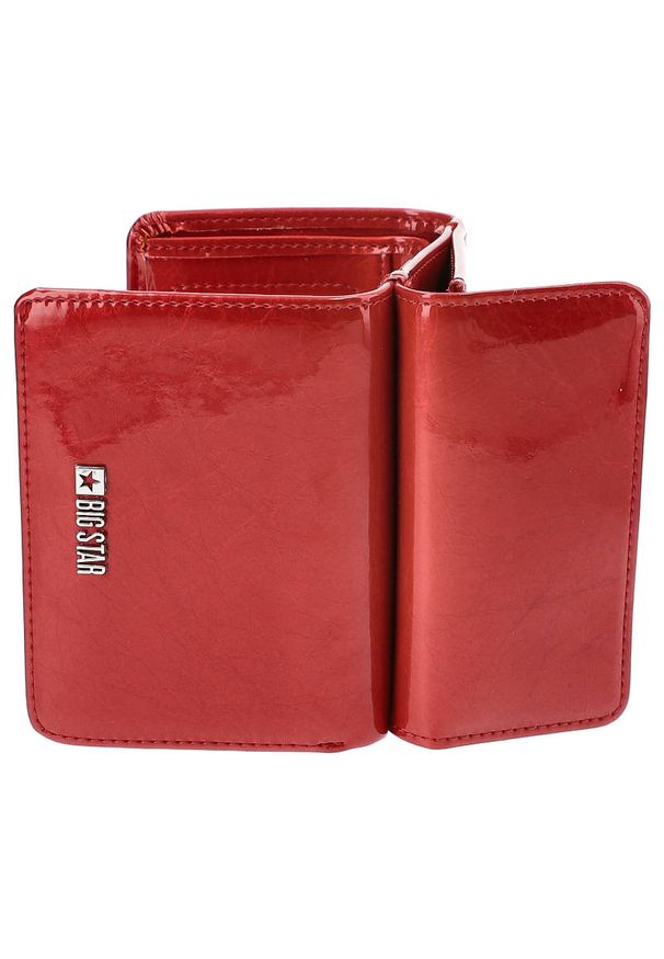 Big Star Accessories - Czerwony Elegancki Portfel Damski Big Star. Kolor: czerwony. Materiał: skóra ekologiczna