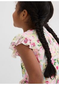 bonprix - Tunika z falbanami. Typ kołnierza: dekolt w serek. Kolor: fioletowy #3