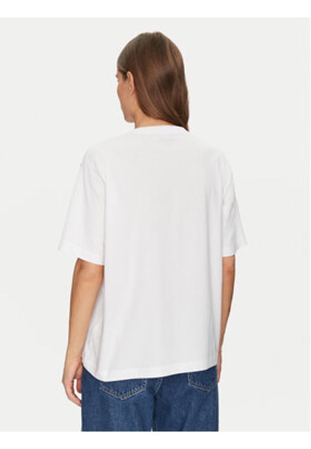 Guess Jeans T-Shirt W5GI29 K8HM0 Biały Regular Fit. Kolor: biały. Materiał: bawełna