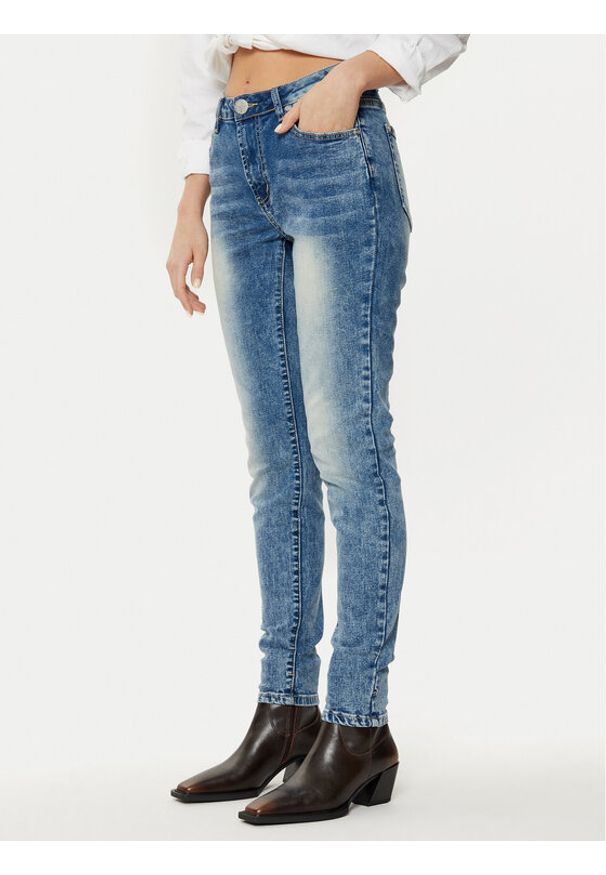 One Teaspoon Jeansy Freebirds 26725 Niebieski Skinny Fit. Kolor: niebieski