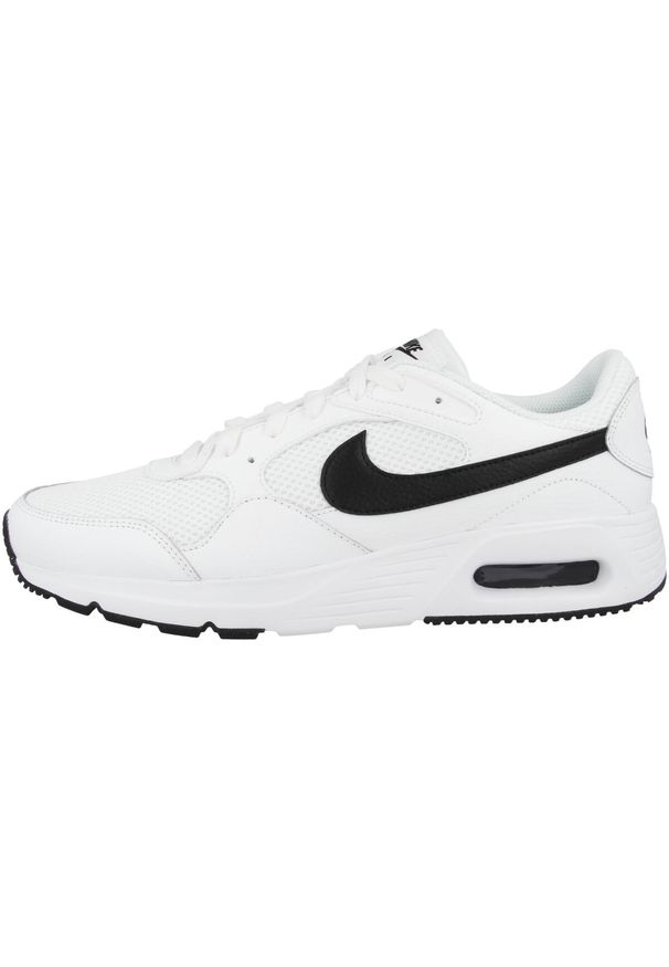 Buty do chodzenia męskie Nike Air Max SC. Zapięcie: sznurówki. Kolor: biały, żółty, wielokolorowy. Materiał: skóra, syntetyk, tkanina, materiał. Szerokość cholewki: normalna. Model: Nike Air Max. Sport: turystyka piesza