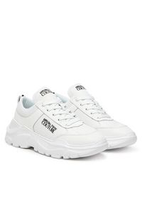 Versace Jeans Couture Sneakersy 78YA3SC1 Biały. Kolor: biały. Materiał: skóra #5