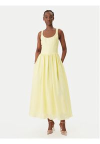 BARDOT - Bardot Sukienka koktajlowa Lawrence Scoop Neck 60309DB Żółty Regular Fit. Kolor: żółty. Materiał: syntetyk. Styl: wizytowy #5