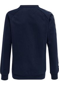 Dziecięca bluza bawełniana Hummel Move Grid. Kolor: niebieski. Materiał: bawełna