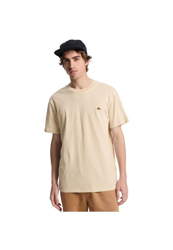 Quiksilver - Koszulka z krótkim rękawem dla Mężczyzn MW NEPS Biały. Kolor: biały. Materiał: poliester, bawełna, tkanina. Długość rękawa: krótki rękaw. Długość: krótkie. Wzór: haft