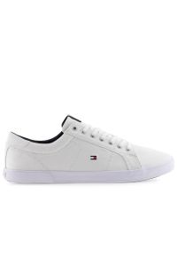 TOMMY HILFIGER - Buty Tommy Hilfiger Iconic Long Lace FM0FM01536-0K4 - białe. Okazja: na co dzień. Zapięcie: sznurówki. Kolor: biały. Materiał: guma, bawełna, tkanina. Szerokość cholewki: normalna. Obcas: na platformie
