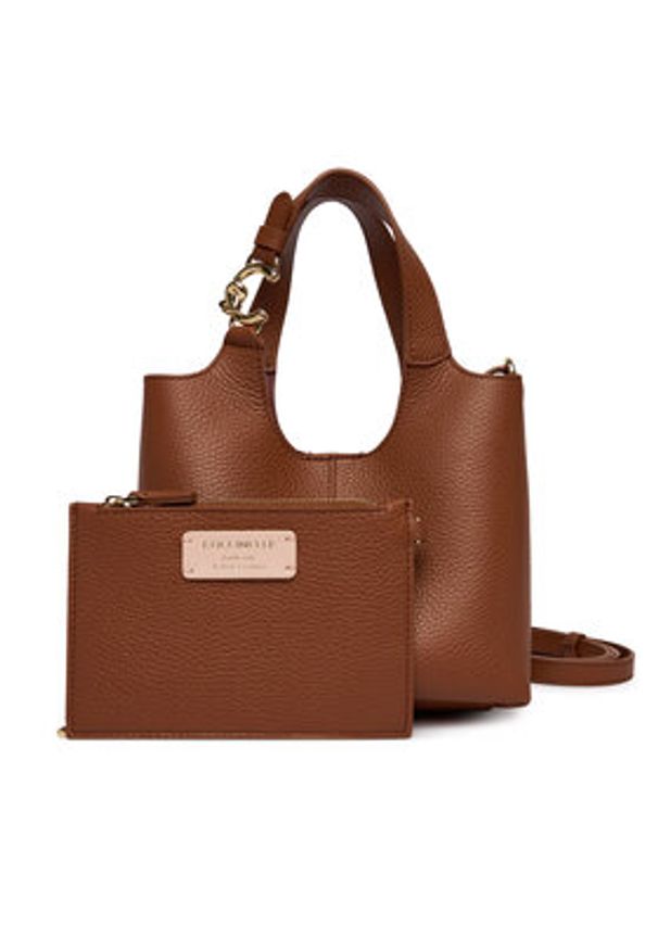 Coccinelle Torebka SHA Coccinelle C-Easy E1 SHA 58 01 01 Brązowy. Kolor: brązowy. Materiał: skórzane