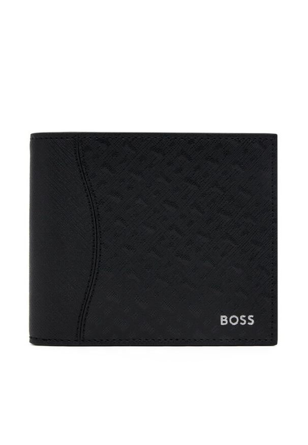 BOSS Duży Portfel Męski 50542388 Czarny. Kolor: czarny. Materiał: skóra