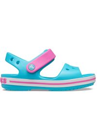Sandały Crocs Crocband, Dzieci. Kolor: niebieski. Materiał: syntetyk, materiał. Styl: sportowy