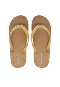 Calvin Klein Jeans Japonki Thong+ Tpu YM0YM01265 Beżowy. Kolor: beżowy. Materiał: syntetyk #1