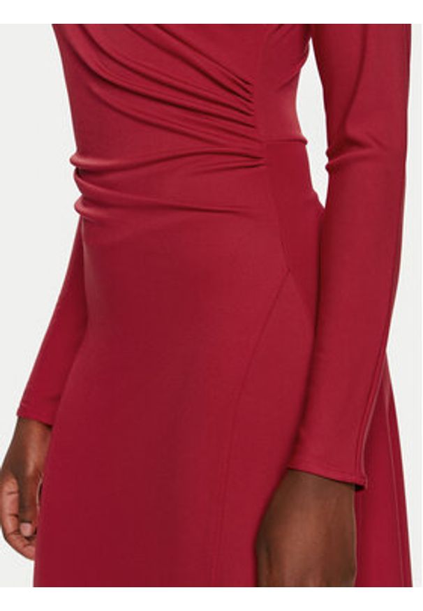 BOSS - Boss Sukienka koktajlowa Ettita 50523130 Czerwony Slim Fit. Kolor: czerwony. Materiał: syntetyk. Styl: wizytowy