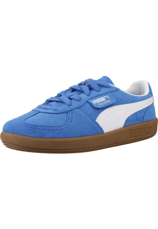 Tenisówki Puma Model Palermo Jr Kolor Niebieski. Kolor: niebieski. Materiał: tkanina. Sport: turystyka piesza