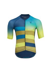Silvini - Koszulka rowerowa męska SILVINI Mazzano. Kolor: niebieski, wielokolorowy, żółty