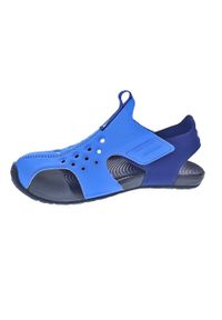 Sandały Dziecko Nike Sunray Protect niebieski. Kolor: niebieski. Materiał: syntetyk, materiał. Sezon: lato