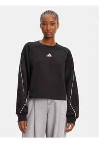 Adidas - adidas Bluza Stadium 3-Stripes JL6996 Czarny Loose Fit. Kolor: czarny. Materiał: bawełna