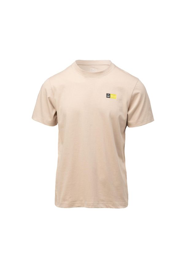 Elbrus - T-shirt Męski Frode. Kolor: beżowy. Sport: turystyka piesza