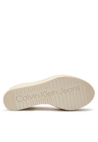 Calvin Klein Jeans Espadryle Wedge Sandal Su Mg Btw YW0YW01026 Écru. Materiał: skóra