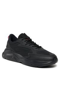Hugo Sneakersy Leon Runn 50503044 Czarny. Kolor: czarny. Materiał: skóra #5