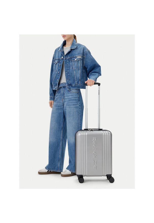 Walizka kabinowa Reebok. Kolor: srebrny