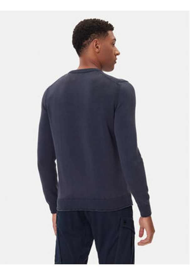 Aeronautica Militare Sweter 252MA1610UL00556 Granatowy Regular Fit. Kolor: niebieski. Materiał: bawełna