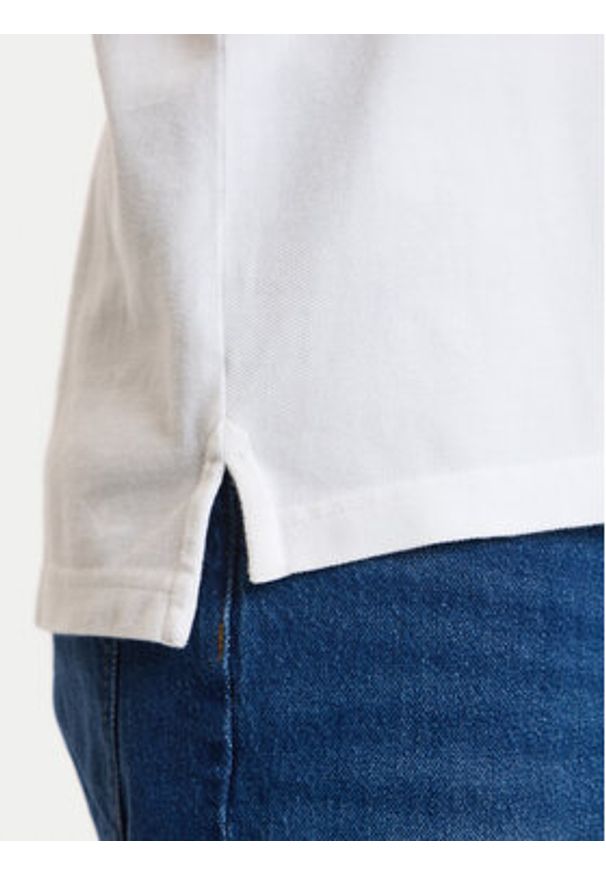 Tommy Jeans Polo DM0DM22711 Biały Regular Fit. Typ kołnierza: polo. Kolor: biały. Materiał: bawełna