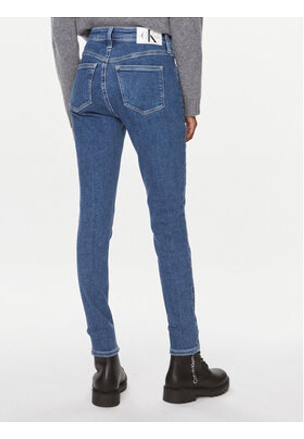 Calvin Klein Jeans Jeansy J20J221585 Niebieski Skinny Fit. Kolor: niebieski