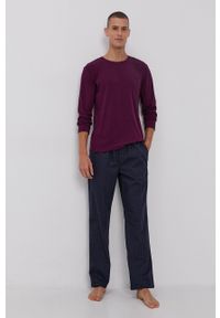 BOSS - Boss Piżama 50460245 męska kolor fioletowy wzorzysta. Kolor: fioletowy. Długość: długie #1
