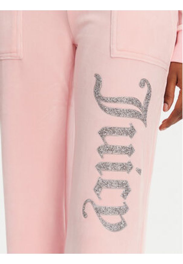 Juicy Couture Spodnie dresowe Layla JCBBJ125806 Różowy Regular Fit. Kolor: różowy. Materiał: syntetyk