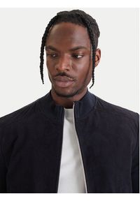 Milestone Kurtka bomber 61163860755 Granatowy Slim Fit. Kolor: niebieski. Materiał: bawełna #4