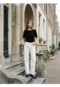 Sinsay - Swetrowa bluzka z wiskozą - czarny. Kolor: czarny. Materiał: wiskoza