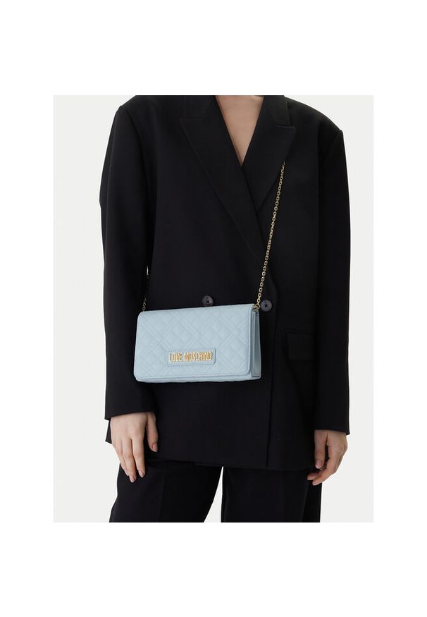 Love Moschino - Torebka LOVE MOSCHINO. Kolor: niebieski