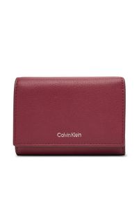 Calvin Klein Portfel Foil Logo Trifold W/ Zip Pocket LV04F1117G Różowy. Kolor: różowy. Materiał: skóra #1