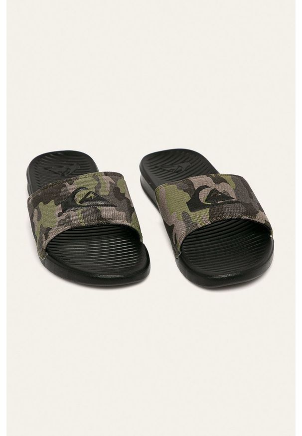 Quiksilver - Klapki. Kolor: zielony. Materiał: guma