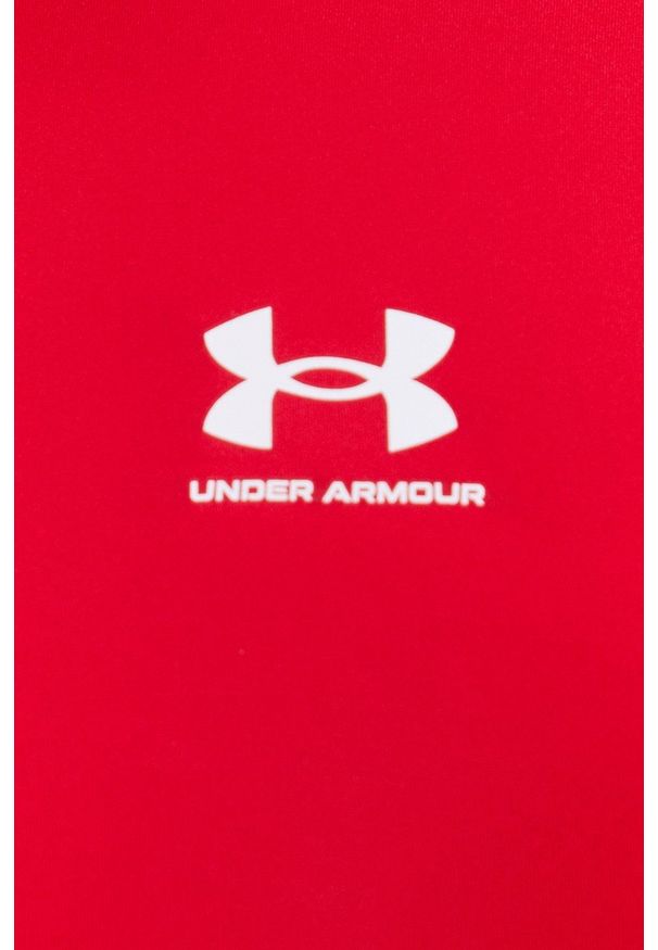 Under Armour - T-shirt. Okazja: na co dzień. Kolor: czerwony. Materiał: dzianina. Styl: casual