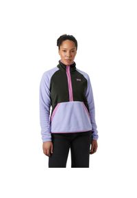 Damska bluza dresowa 1/2 z zamkiem błyskawicznym Helly Hansen Rig. Kolor: fioletowy. Materiał: dresówka. Sezon: wiosna, lato. Sport: turystyka piesza #1