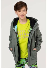 COCCODRILLO - Coccodrillo kurtka dziecięca kolor zielony. Okazja: na co dzień. Typ kołnierza: kaptur. Kolor: zielony. Materiał: materiał. Styl: casual #2