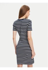 TOMMY HILFIGER - Tommy Hilfiger Sukienka codzienna New Cody WW0WW42721 Granatowy Slim Fit. Okazja: na co dzień. Kolor: niebieski. Materiał: bawełna. Typ sukienki: proste. Styl: casual #4