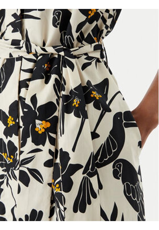 LOLA CASADEMUNT Sukienka koszulowa MS2616009 Czarny Regular Fit. Kolor: czarny. Materiał: bawełna. Typ sukienki: koszulowe