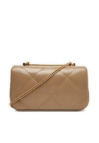 Tory Burch Torebka Mini Kira Diamond 154710 Beżowy. Kolor: beżowy. Materiał: skórzane