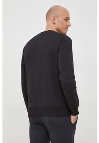 Calvin Klein bluza męski kolor czarny. Kolor: czarny. Długość rękawa: długi rękaw. Długość: długie. Wzór: nadruk #4