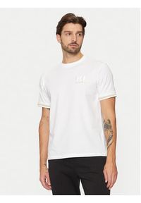 Karl Lagerfeld - KARL LAGERFELD T-Shirt 755463 551235 Biały Regular Fit. Typ kołnierza: dekolt w karo. Kolor: biały. Materiał: bawełna #5