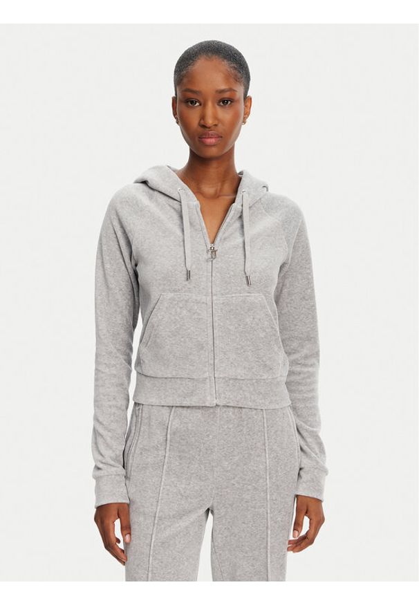 Juicy Couture Bluza Madison JCWA122001 Szary Slim Fit. Kolor: szary. Materiał: syntetyk