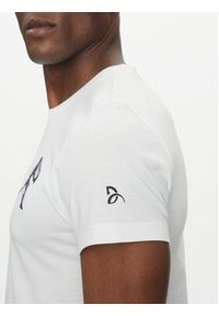 Lacoste T-Shirt TH1044 Biały Regular Fit. Kolor: biały. Materiał: syntetyk, bawełna