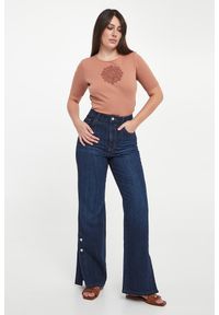 Twinset Milano - T-shirt damski z haftem TWINSET. Wzór: haft #2