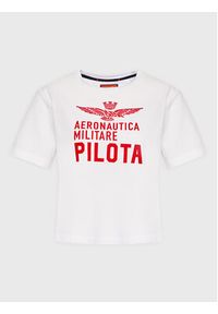 Aeronautica Militare T-Shirt 222TS1990DJ550 Biały Regular Fit. Kolor: biały. Materiał: bawełna