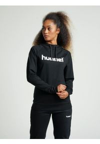 Bluza sportowa z kapturem damska Hummel Go Cotton Logo Hoodie Woman. Typ kołnierza: kaptur. Kolor: czarny