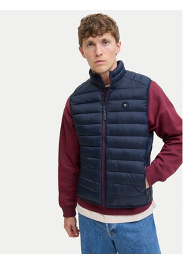 Jack & Jones Kamizelka Bradley 12280973 Granatowy Regular Fit. Kolor: niebieski. Materiał: syntetyk